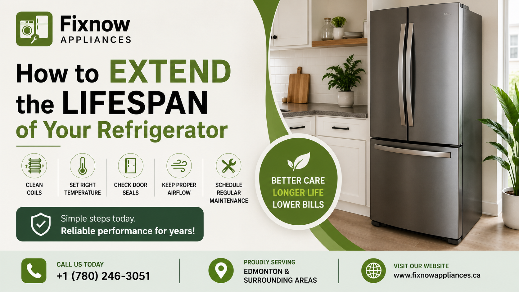 How to Extend the Lifespan of Your Refrigerator | FixNow Appliances